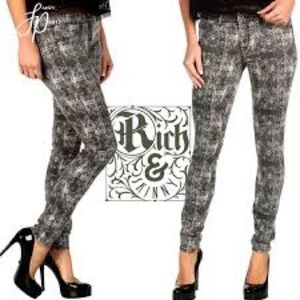Rich & Skinny Marilyn Jeans Dove Lace Jeggings‎